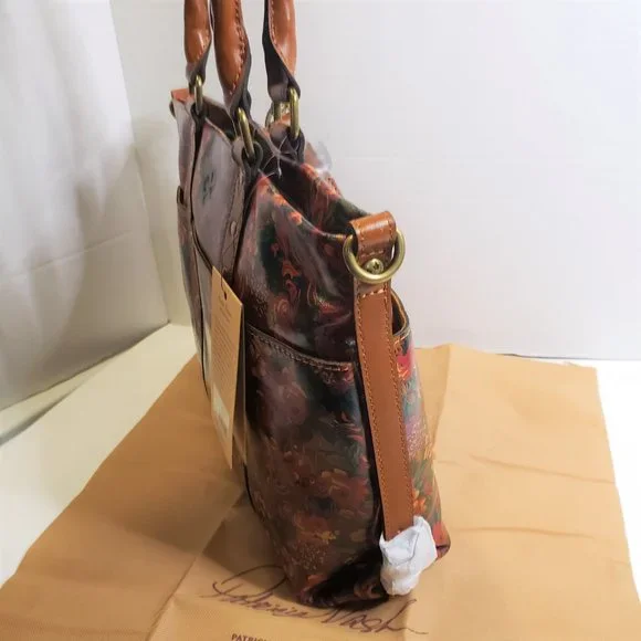 NWT Patricia Nash Leather Rustic Nature Collection Handbag Tote - Picture 9 of 14